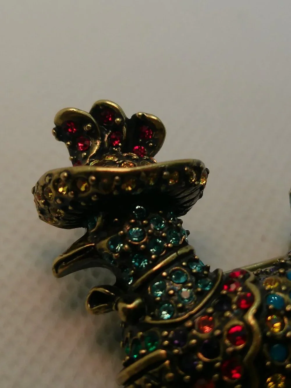 Brooch Heidi Daus Crystal FRENCH HEN Chicken Brooch